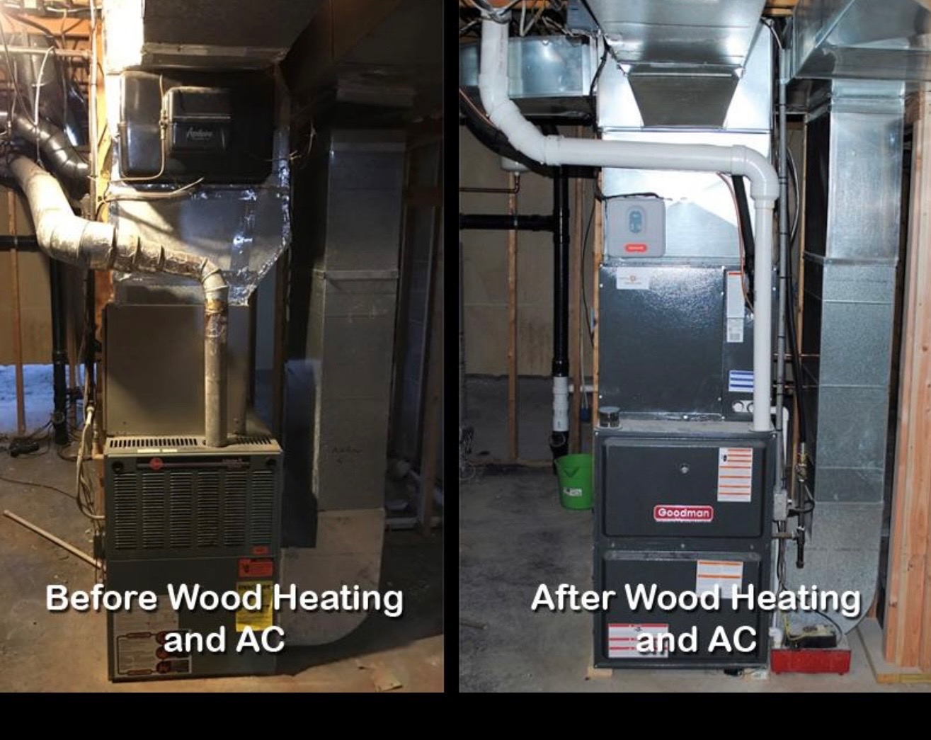 Wood heating and AC system upgrade